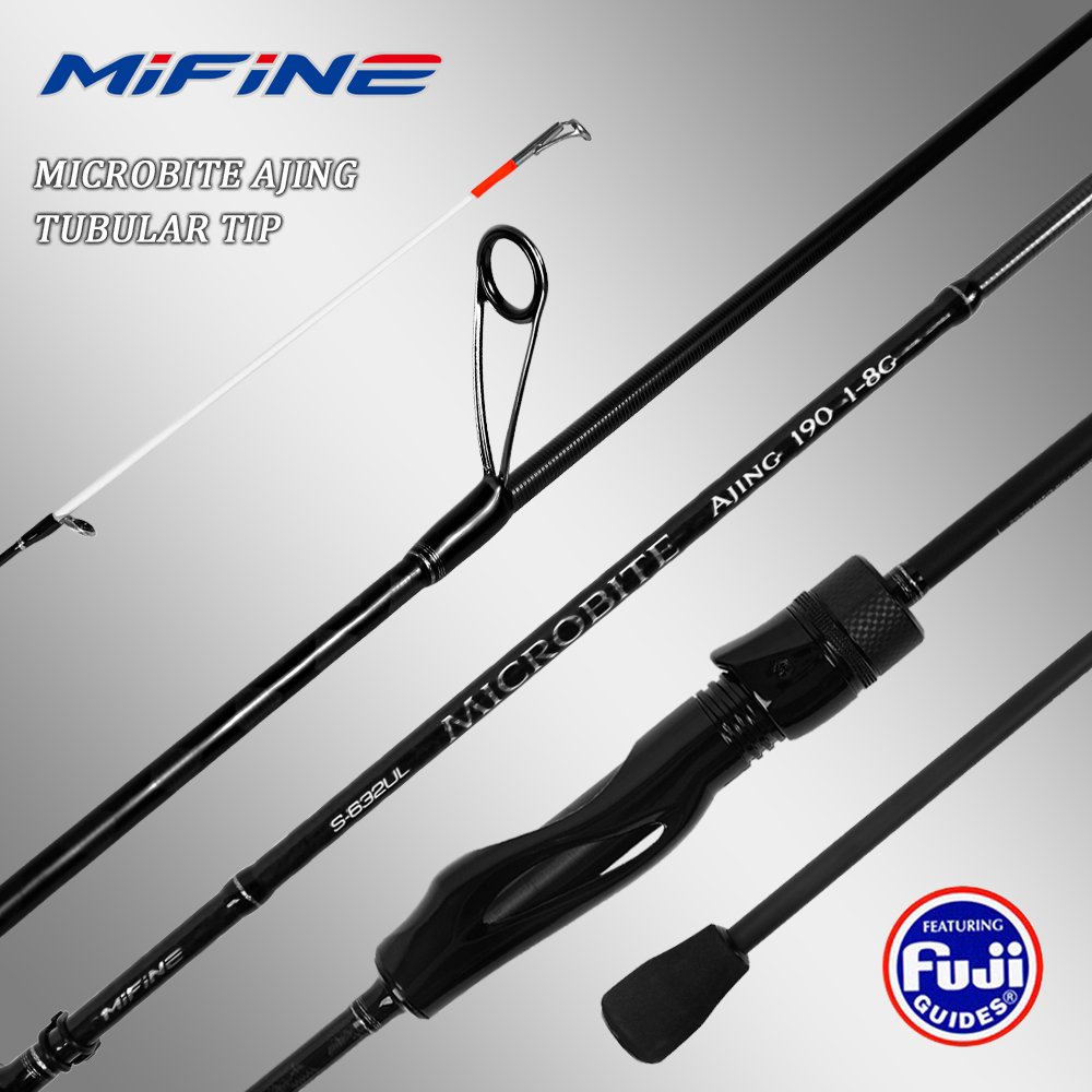 Trolling Reel - Caña giratoria MIFINE MICROBITE AJING, puntas