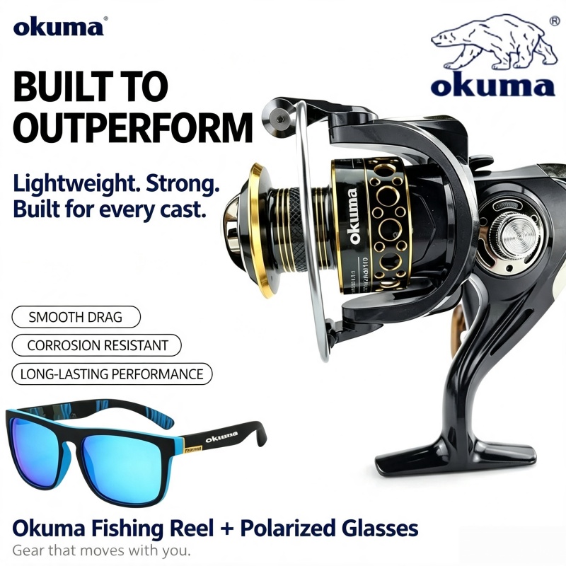 Trolling Reel - Carrete de Pesca OKUMA-Spinning, Carrete de