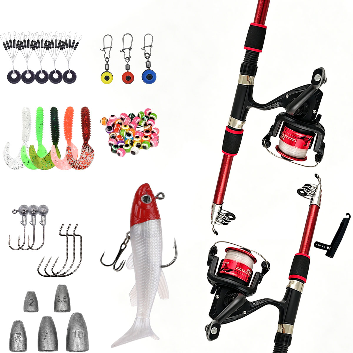 Combo de Caña de Pescar Girato - Spincast Reel reseña y precio